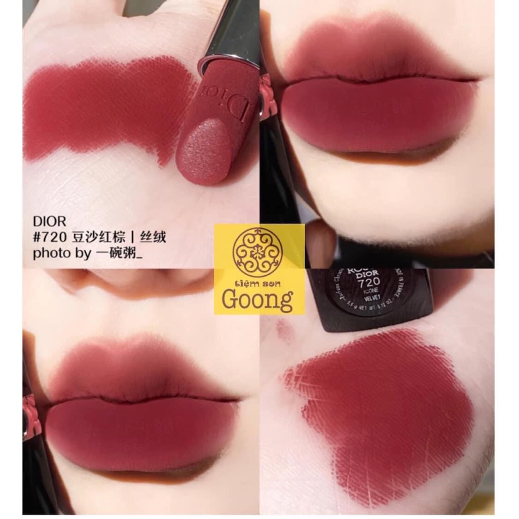 Son DIOR 720 Icóne Rouge Dior Velvet Màu Hồng Nâu #19 Son DIOR 720 Icóne Rouge Dior Velvet Màu Hồng Nâu